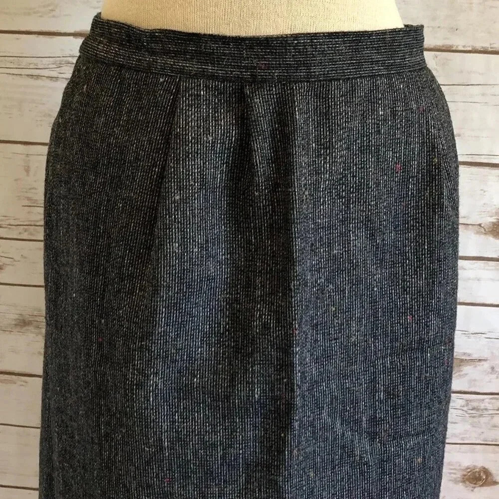 Women Fully Lined Straight Mid Calf Career Multi-Colored Skirt Size Small 10 - Picture 2 of 12